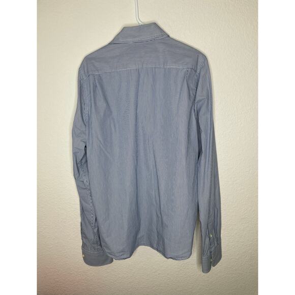 Abercrombie & Fitch Muscle Button Up Shirt Mens Size xxl Classic Striped Shirt - Picture 5 of 5